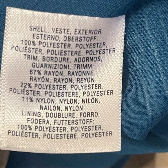 Anthropologie Floreat Avian Mist Sheath Teal Tourquoise Embroidered Mini… - Picture 12 of 14